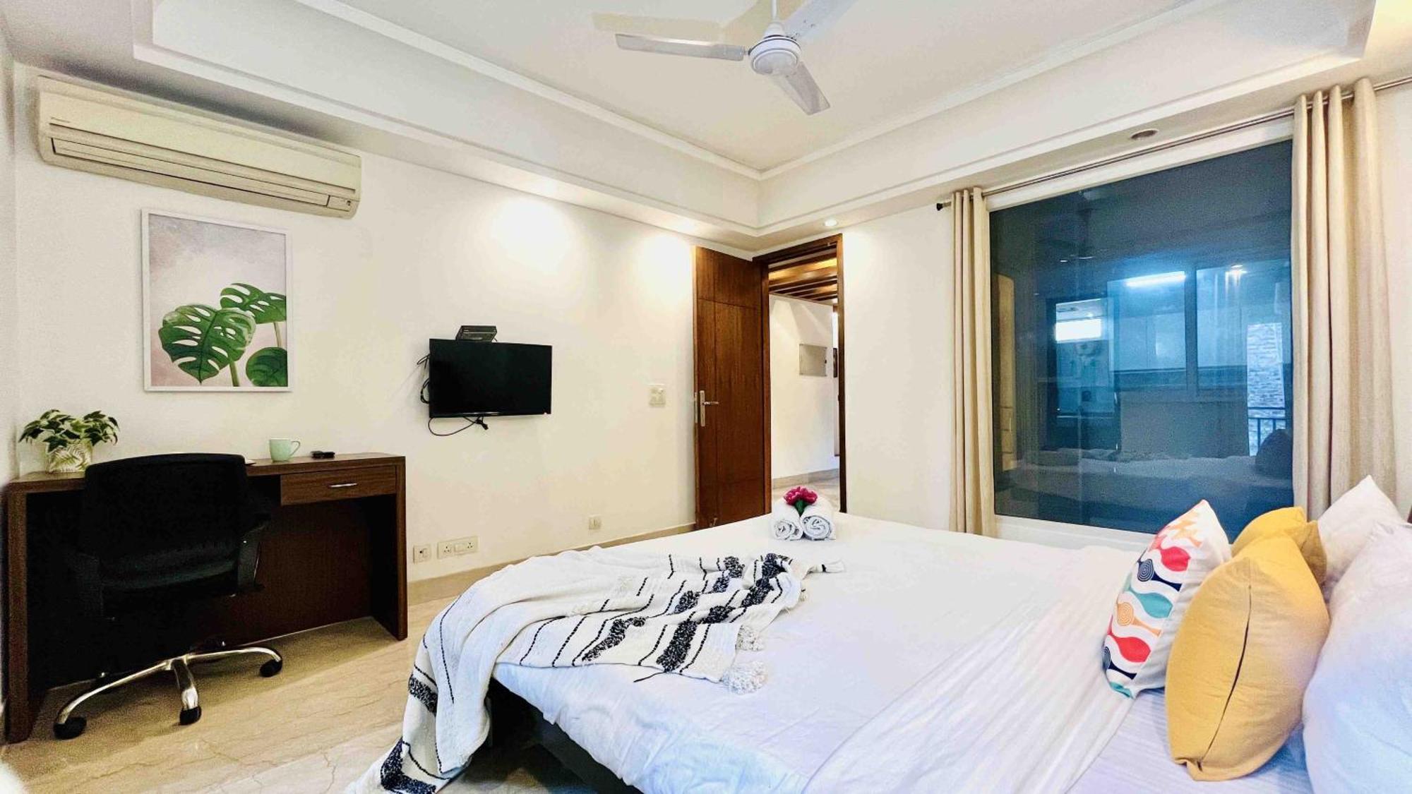 Olive Service Apartments - Greater Kailash New Delhi Kamer foto