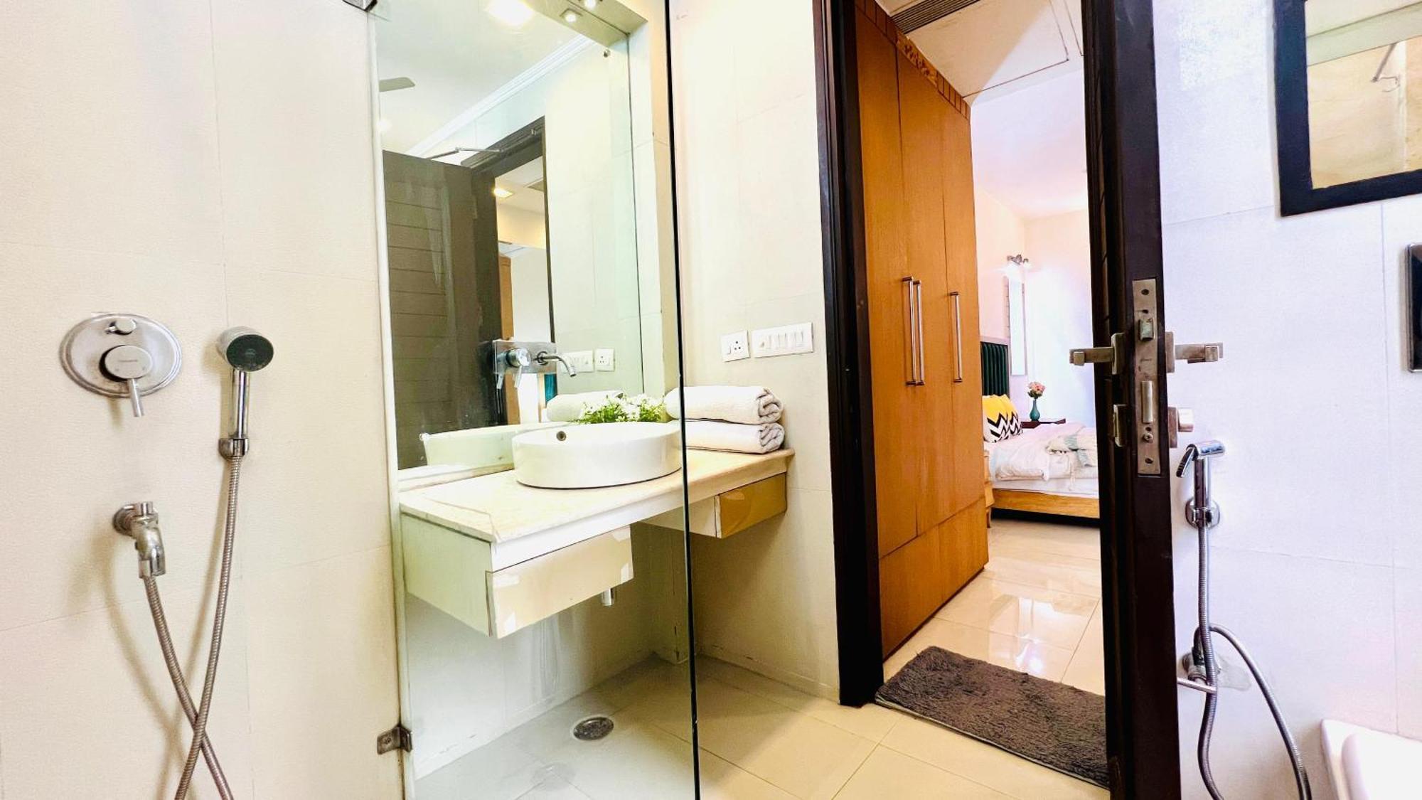 Olive Service Apartments - Greater Kailash New Delhi Kamer foto